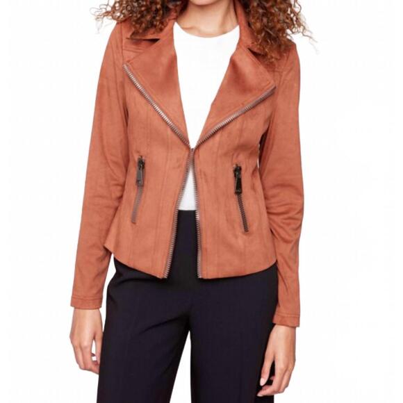 CHARLIE B Jackets & Blazers - NEW CHARLIE B vintage suede moto jacket in terracotta
